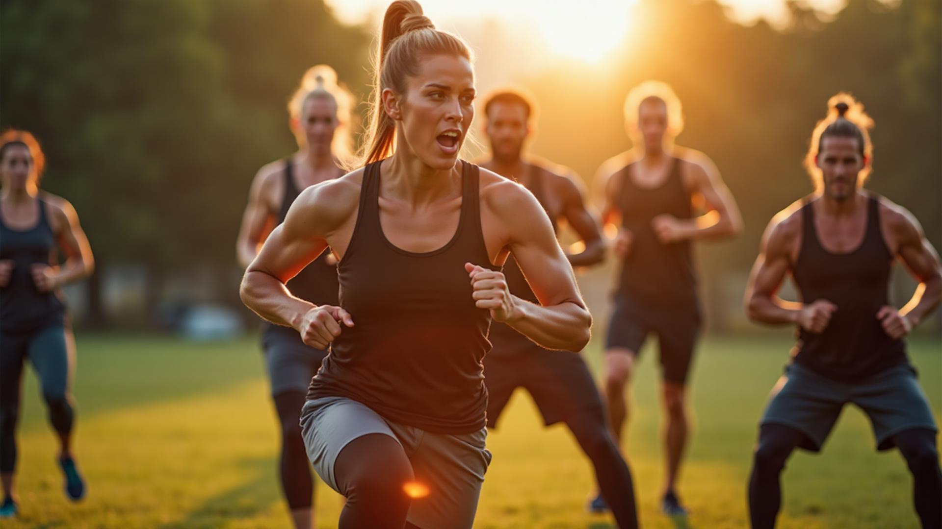 Fitness bootcamp training session